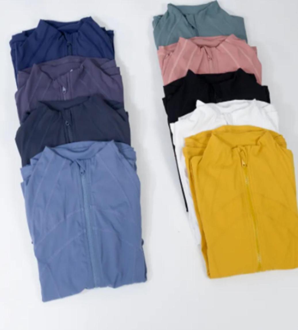 

Women039s Yoga Jacket Fashion Spring and Autumn Tightfitting Thin Sportswear Training Running Gym Yoga Solid Color Cardigan Ja2800009, Orange