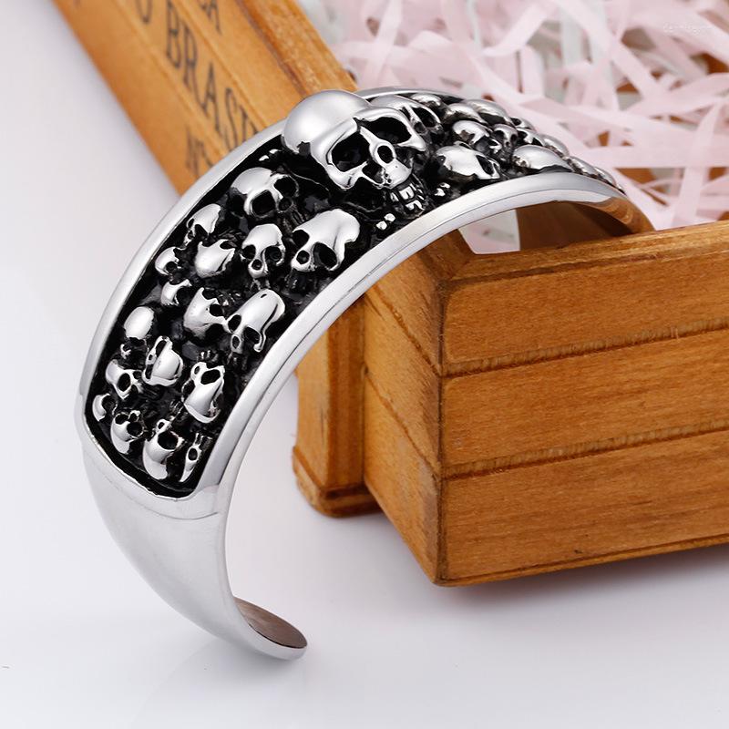 

Bangle European And American Trend Minimalism Black Irregular Titanium Steel Bracelet Jewelry