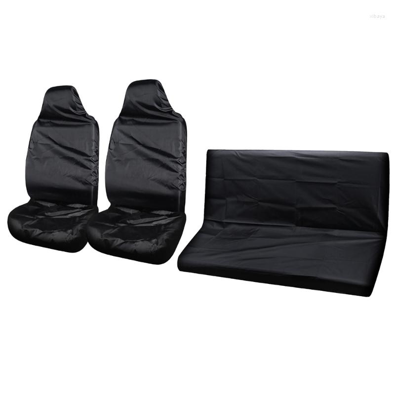 

Car Seat Covers Waterproof Cover For Front / Back Universal Auto Anti-dust Reusable Cushion Protector Black