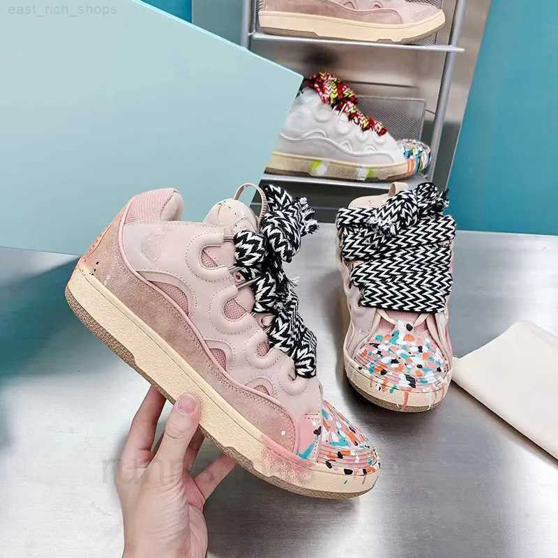 

Designer Mesh Shoes Boot Men Women Laceup Extraordinary Sneaker Embossed Leather Curb Sneakers Calfskin Rubber Nappa platformsole Shoe