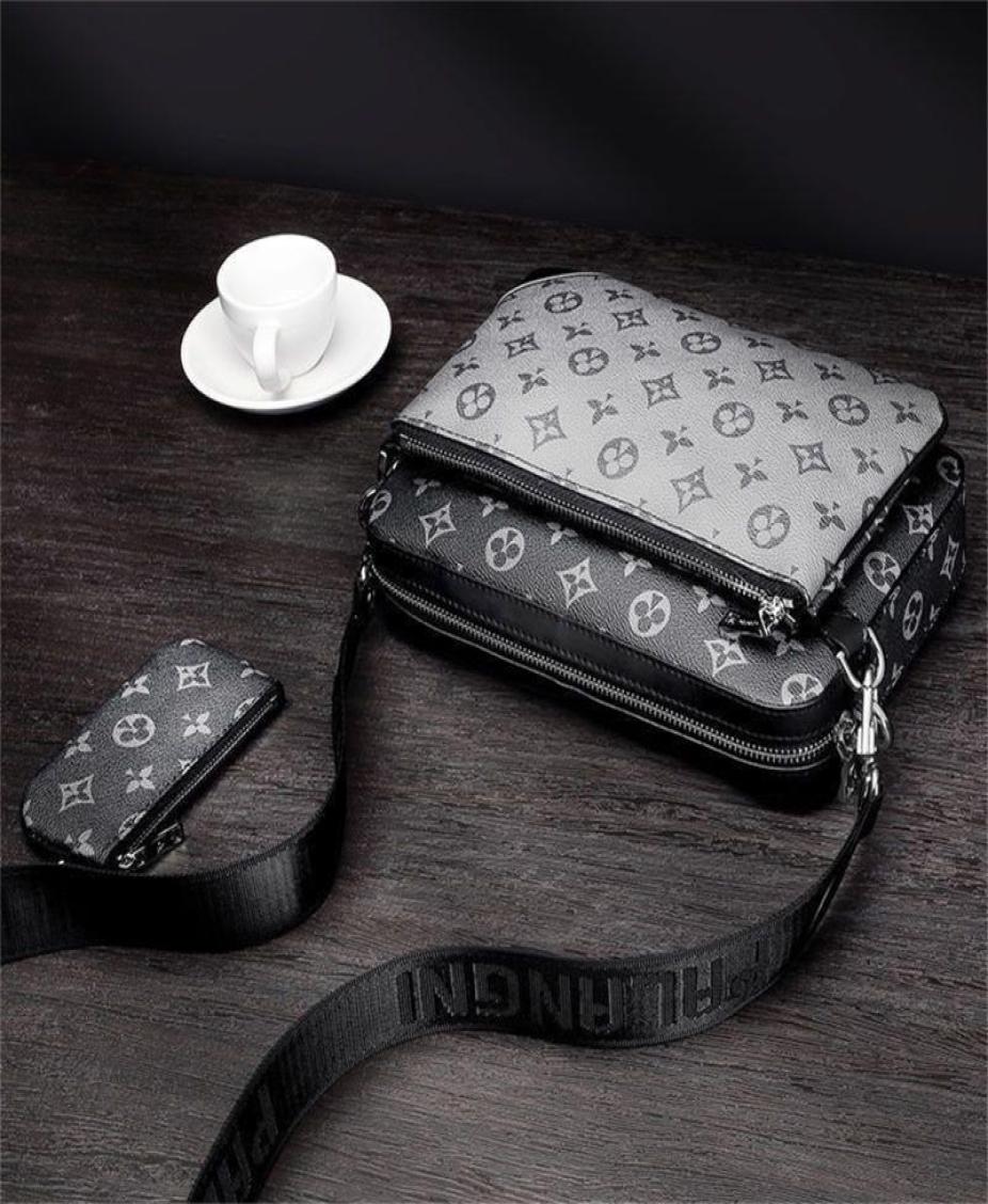 

2023 NEW PU bags women crossbody bag Genuine Leather handbags purses lady tote bags Coin Purse three item2890184, Sky blue