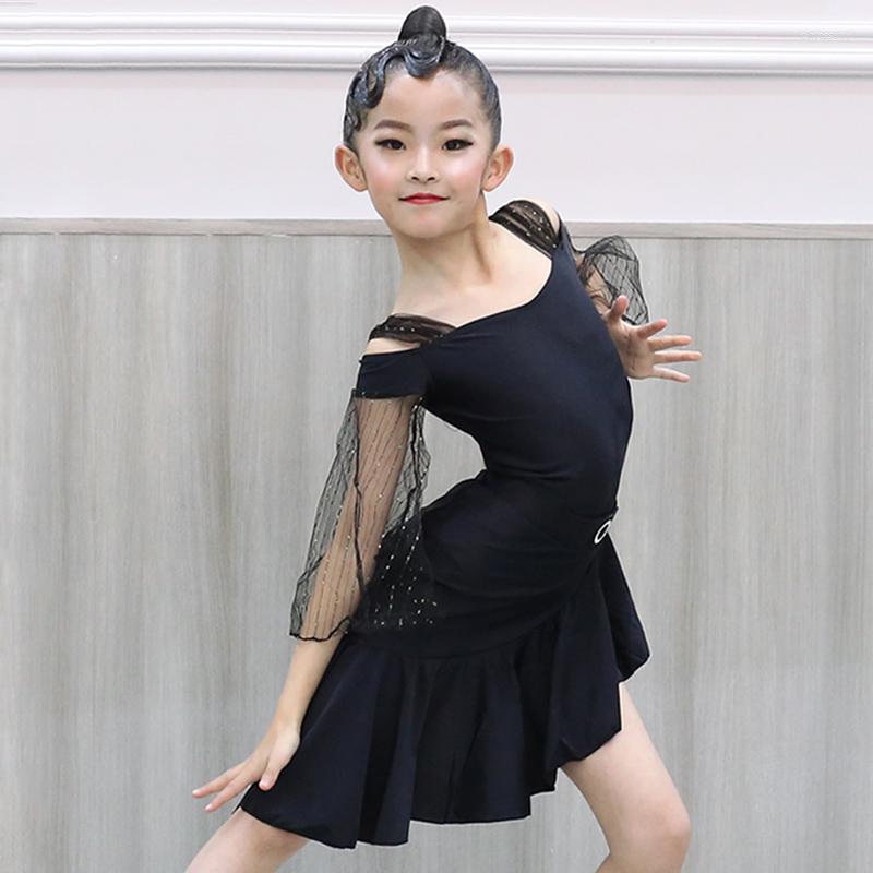 

Stage Wear Summer Dress Latin Practice Girls Costume Tango Dancewear Salsa Dancer Outfit Designer Clothes DL7689, Picture shown