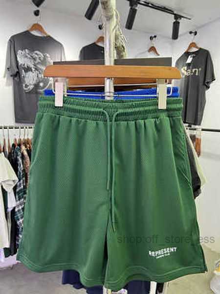 

Ess Designer Short Fashion Casual Clothing Fears of God Represent American High Street Brand Summer Sports Loose Men's Basketball Mesh Quick Dry Shorts Fog 3 UXRX, White