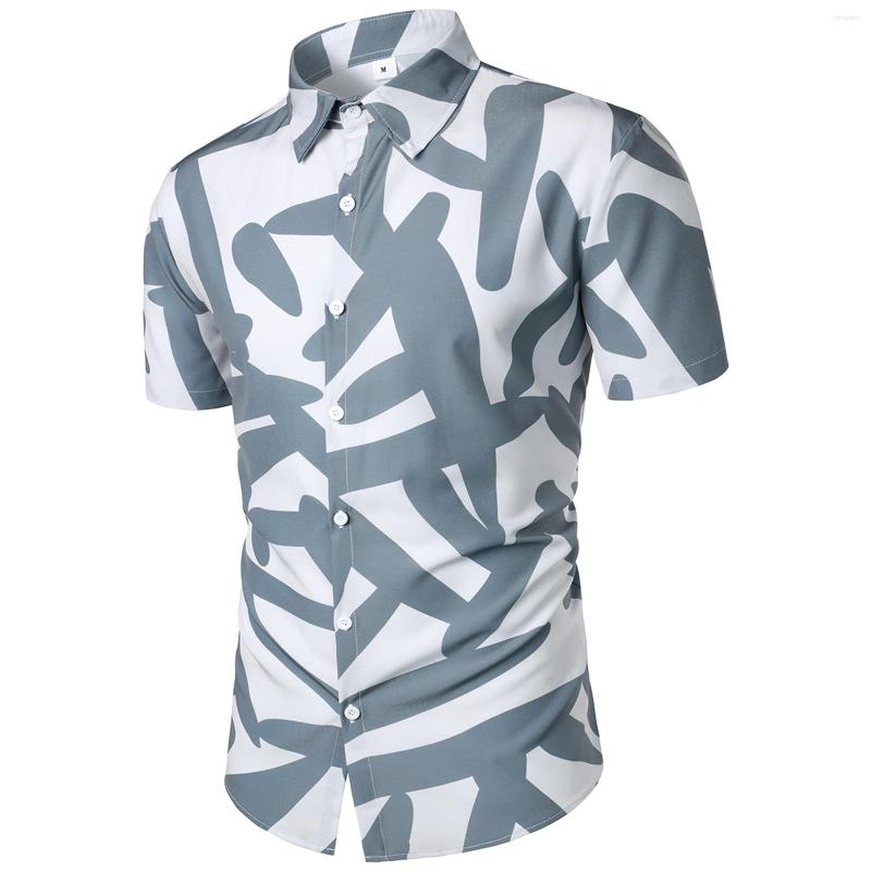 

Men's T Shirts Men S Long Sleeve Printed Top Mens Lapel Shirt Fashion Casual Solid Color Short Sleeved Tops, Grey