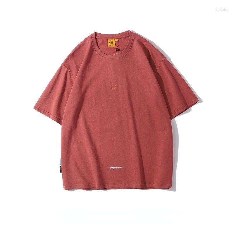 

Men's T Shirts Simple Embroidered Crewneck Short Sleeve Tees Mens Loose Cotton Casual Shirt For Summer, Gray