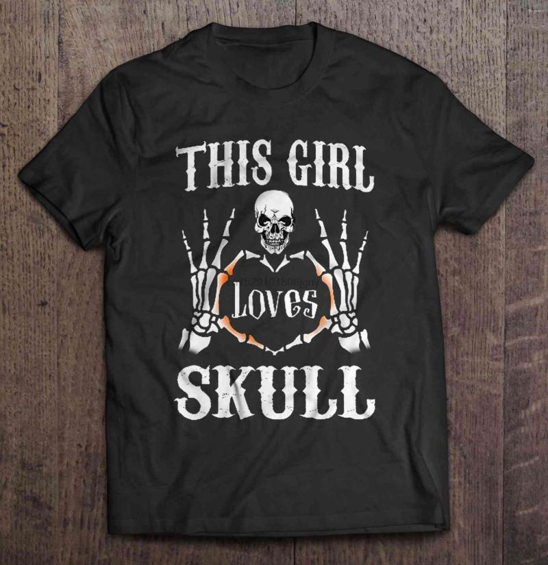 

Men' T Shirts Men Shirt This Girl Loves Skull Women T-shirt, Men-darkpurple