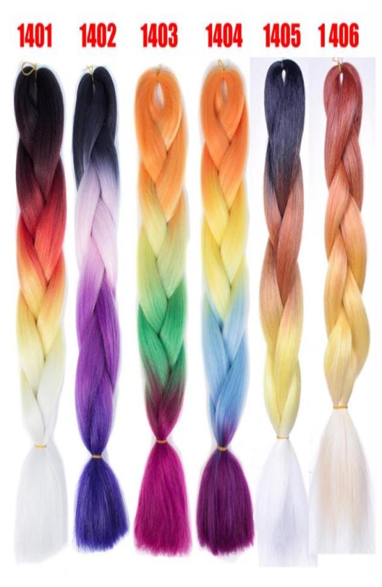 

Jumbo braids Xpression Brading Hair purple colors crochet braids three tone color syntheitc hair Extension marley for black women7172463, #1