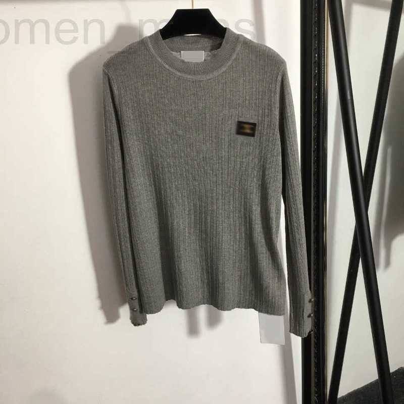 

Women' Sweaters designer 918 Autumn Short Sleeve Crew Neck Black Gray White Pullomeiyi AJQZ