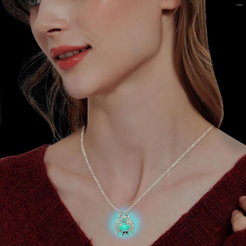

Chains Dainty Necklace For Women Girlfriend Hollow Luminous Night Laye Chain Necklaces Choker