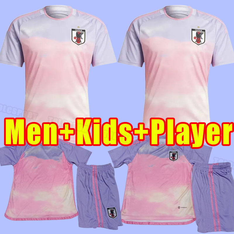

Men Kids Japan 23 24 Soccer Jersey away blue TSUBASA 2023 2024 World Cup ATOM Japanese Football Shirt HONDA KAGAWA OKAZAKI Child Adult Full Set Socks women, Away women