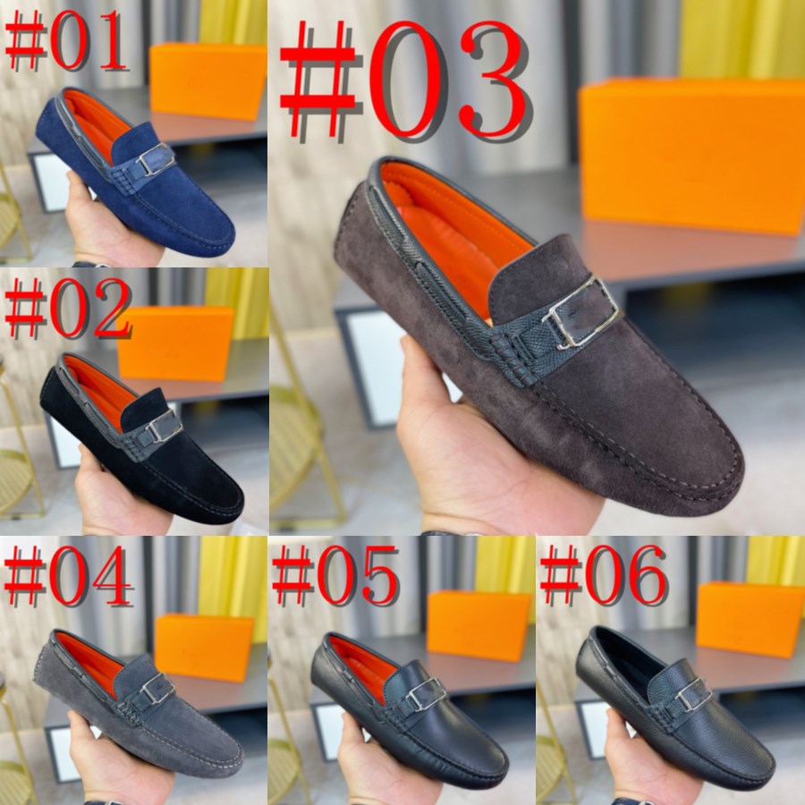 

13Model Designer Monk Shoes Men Shoes real Stitching Fashion Business Casual Party Daily Faux Suede Plaid Single Buckle Classic Dress Shoe, #08