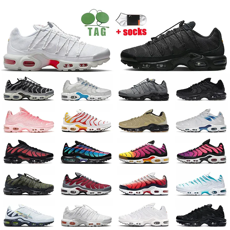 

Tn Plus Utility Tns terrascape Berlin Green White Black Unity Atlanta Pink Olive Anaglyph Mesh Tennis TnplusOutdoor running shoes Women's men's sports shoes, C71 40-46 black university blue