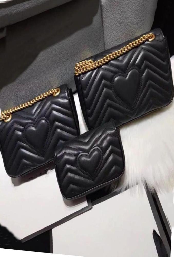 

Dicky0750 Handbags genuine leather shoulder bag fashion heart chain purse cowhide corssbody presbyopic card holder evening messeng9474166, Navy