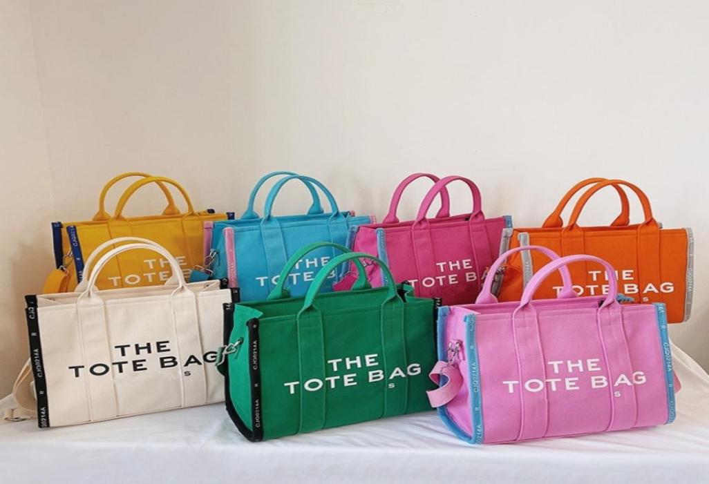 

The Tote Bag 2022 New Women Designer Personalized Canvas Handbags Creative Large Capacity Portable Messenger Bags4842615, Pink