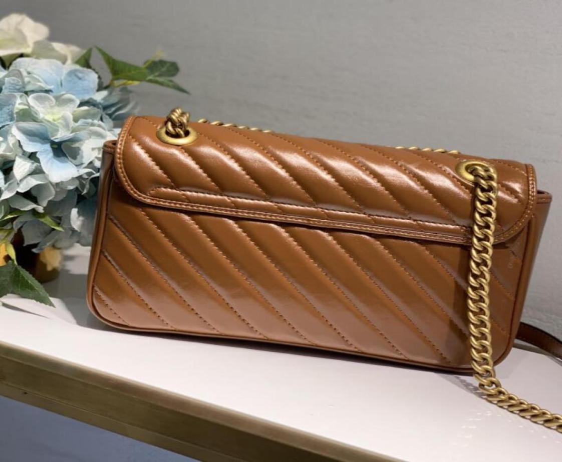 

Genuine leather Designer women bag handbag shoulder bags original box ladies purse wallet metal chain whole clutch9381528, Ivory