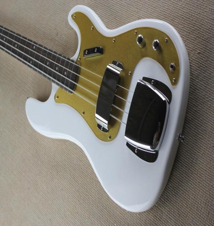 

Custom American 03963 Precision Bass White 4 Strings Electric Bass Guitar Chrome Tailpiece Protect Cover Rosewood Fingerboard2711162