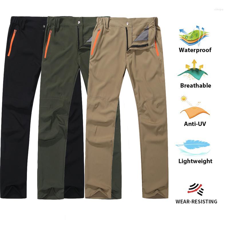 

Men' Pants Hiking Summer Quick-Drying Waterproof Outdoor Camping Mountaineering Assault Anti-Tear, Black