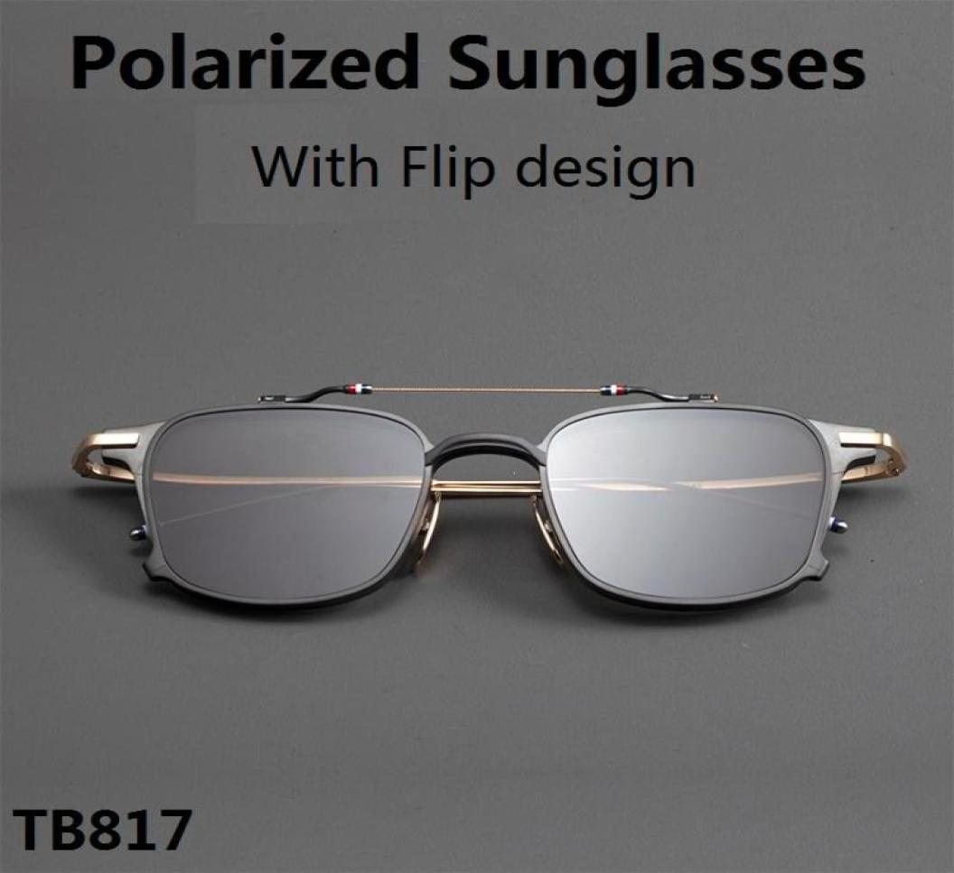 

Sunglasses Thom Brand Women Square Frame Flip Clip Myopia Polarized Sun Glasses Men Prescription Eyeglasses Original ClamshellSung1362609