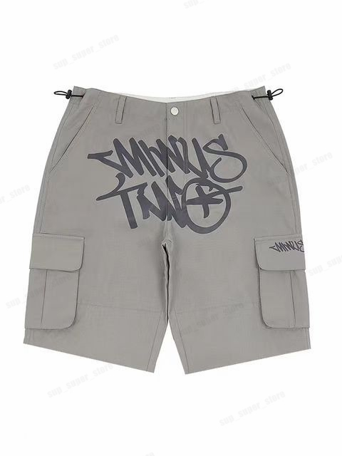 

Men's Cargo Shorts Minus Two Y2k Summer Streetwear Casual Wide Leg Short Pants Hip Hop Track Clothes Women's Sweatwear Otfy