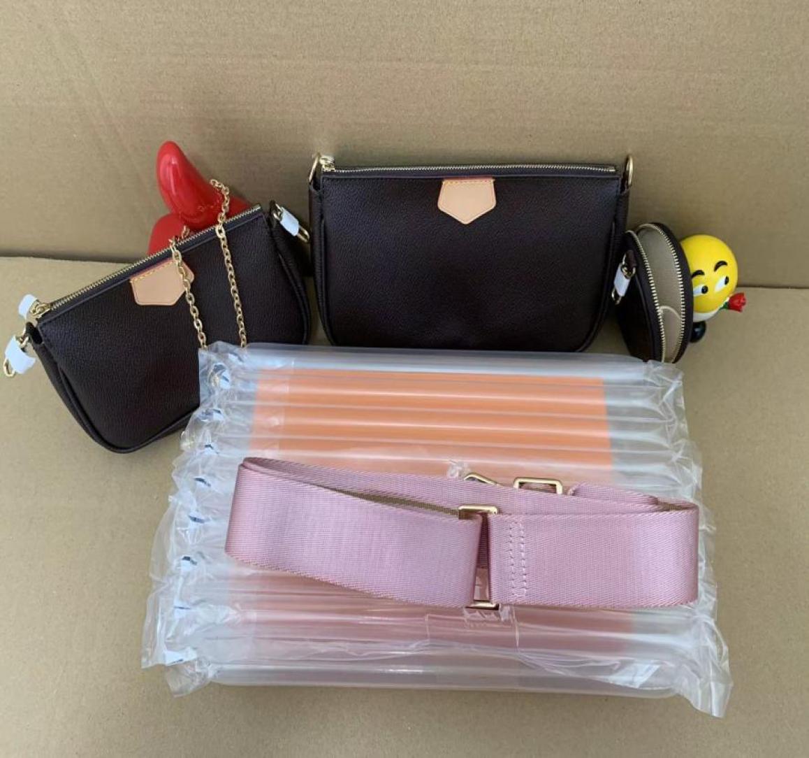 

bags women purse Explosive fashion bag designer women oneshoulder presbyopia handbag threepiece messenger8922532, Army green