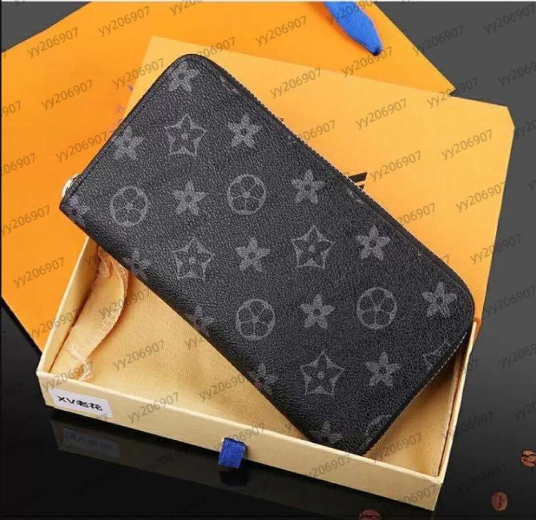 

2022 Designers zippy mens wallet Luxury Evening Bags Coin Purse Embossed Zipper Clutch Wallets purses With Box Dust Bag2408099, Sky blue