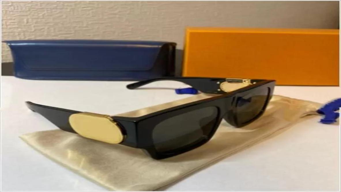 

Sunglasses Link Frame Lens Black Gold Logo Unisex sun glasses Men women man mens sunglasses Fashion UV400 Protection wBox Case6599826