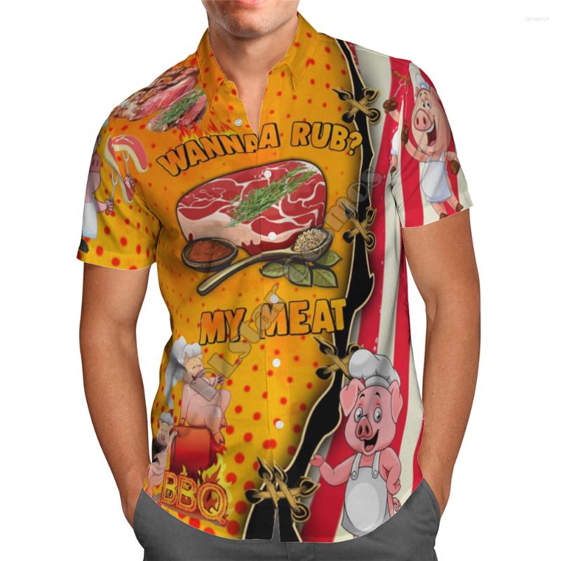 

Men' Casual Shirts Hawaii Shirt Hawaiian Beach Summer My Meat Printed 3d Men' Harajuku Tee Hip Hop 22, Short sleeve shirt