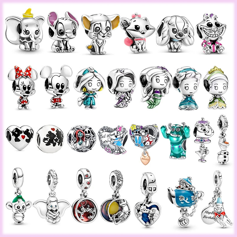 

925 Sterling Silver Pandora Charm Cartoon Series Pendant Suitable for DIY Women's Bracelet Original Jewelry Fashion Accessories Production Free Delivery
