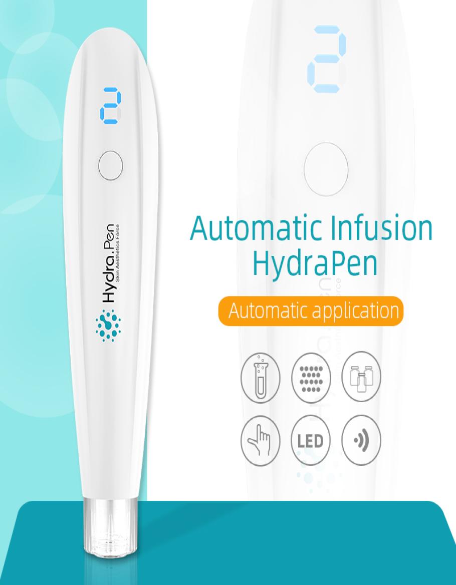 

2020 New Concept Skin care device Automatic Infusion Applicator Hydra Pen H2 Microneedling Derma Pen with 20pcs needle cartridges5269218