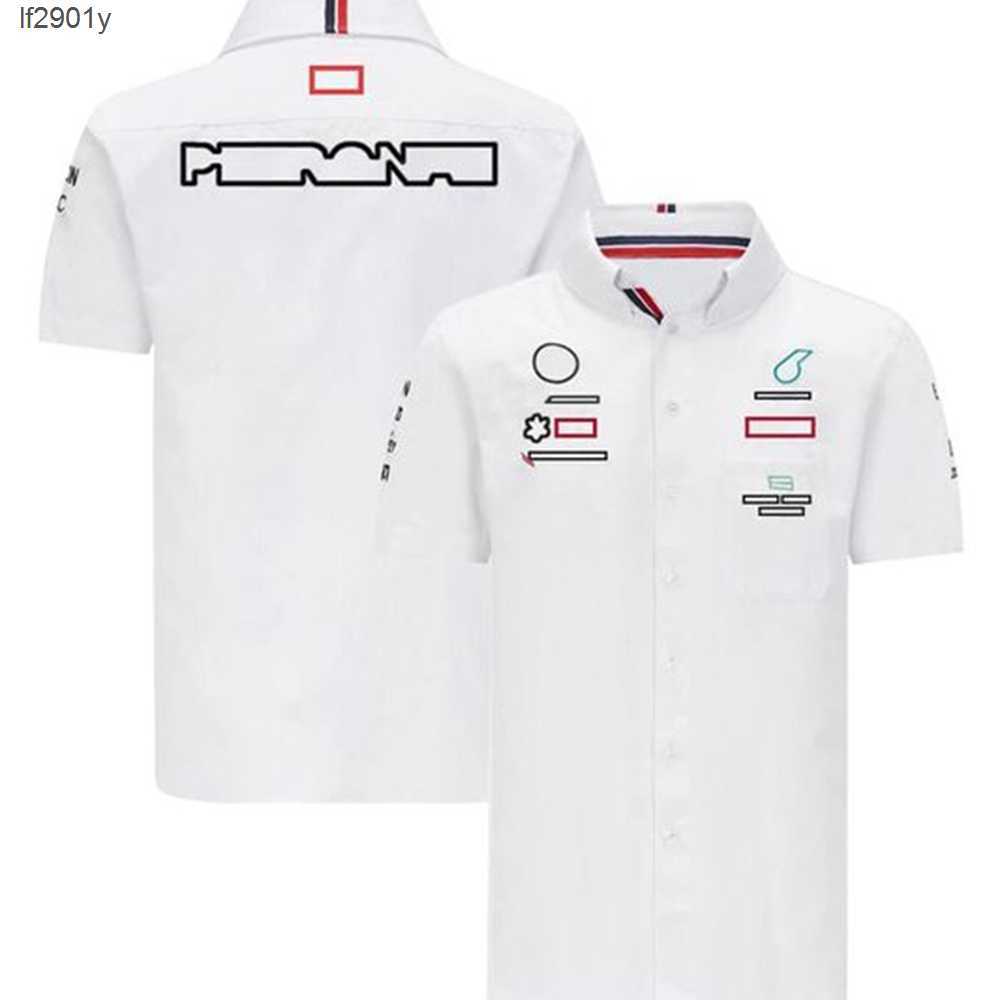 

F1 Shirts 2023 Formula Team Driver Polo Summer Men' Racing Fans Casual Buttoned Shirt Motocross Jersey Car Tops APIH, Xxl