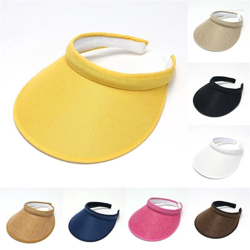 

Wide Brim Hats Casual Women Man Visor Cap Summer Outdoor Unisex Baseball Embroidered Flower Denim Fashion, Yellow