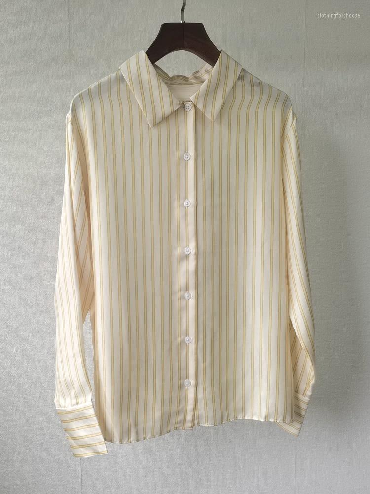 

Women' Blouses Women' Spring And Summer French Retro High-end Light Luxury Top Temperament Ladies Shirt, Yellow