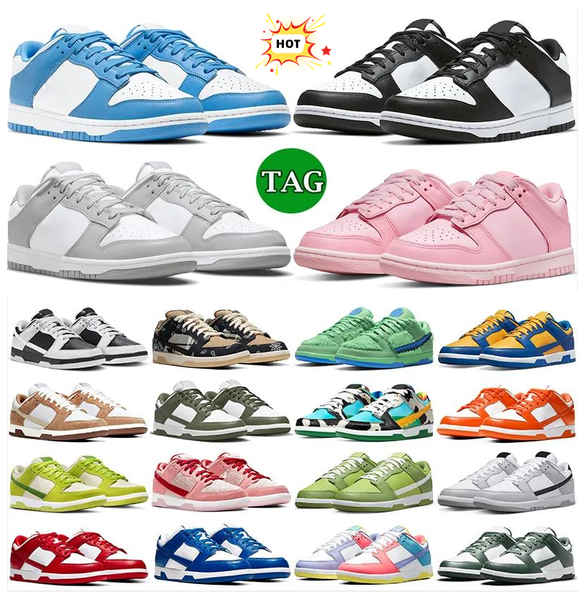 

2023 Men Women Running Shoes sneakers Black White Panda UNC Photon University Red Green Brazil Syracuse Chicago trainers outdoor sports Designer channel shoes