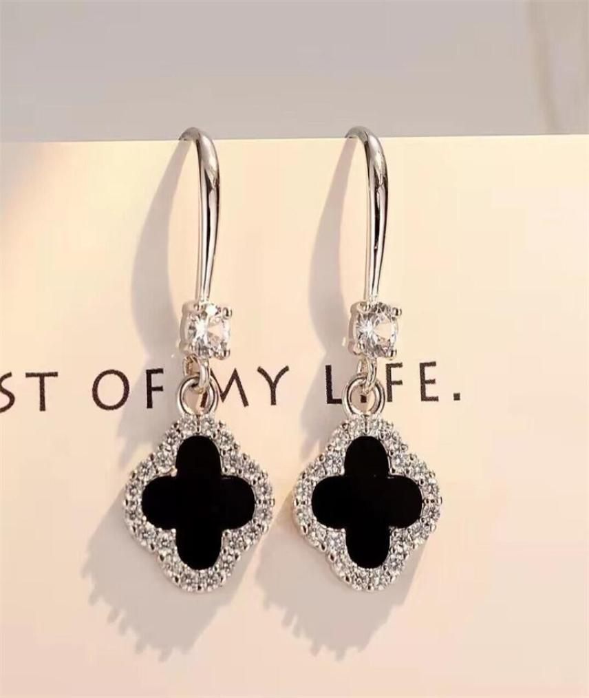 

Designer jewelry Womens Earrings Fashion Stud Earings Clover Stainless Elegant for Woman8044482