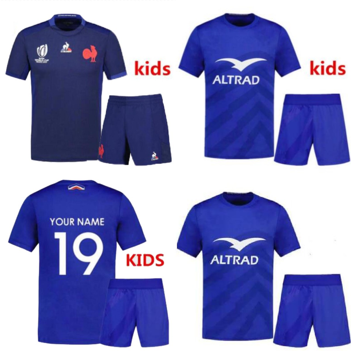 

Kids Super Rugby Jerseys 2023 Maillot de French POLO BOLN shirt Men size -26 2024 world cup training pants home away full kits, Black