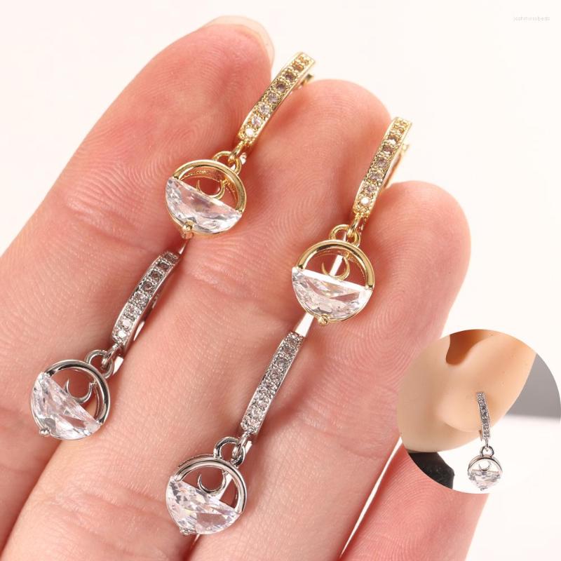 

Dangle Earrings Wholesale High Quality Luxury Famous Round Crystal Designer Hoop For Women