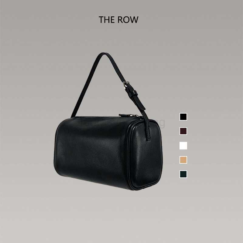 

The Row mini handbag wrist phone leather cylinder pen holder box small square women's bag, Red