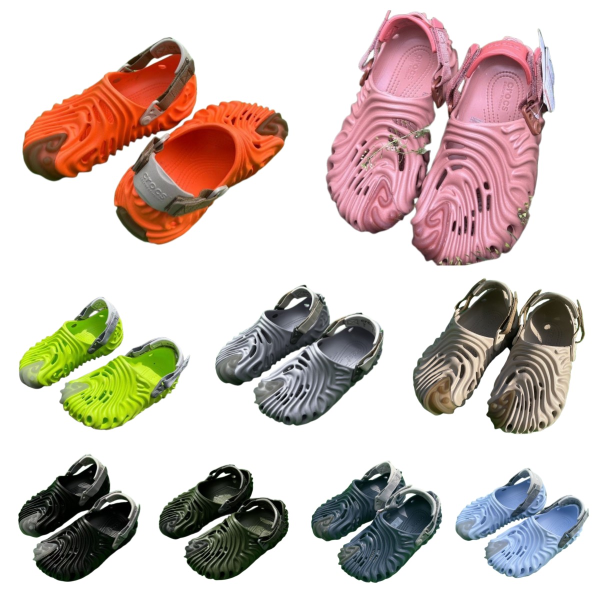 

Sandals EVA Salehe Bembury x-Pollex ClogCroc Crocodile Cucumber Menemsha Urchin Shoes Women Men Summer Slides Designers Sandalias Mujer Slippers CRO1013, White