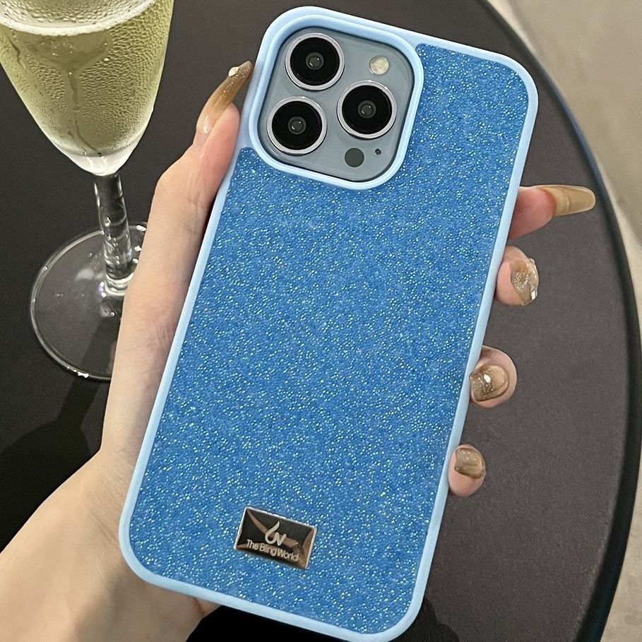 

Luxury Glitter Phone Cases For Iphone 14 Pro Max case 13 12 11 Fashion Designer Bling Sparkling Rhinestone Diamond Jewelly Crystal5349408, Blue