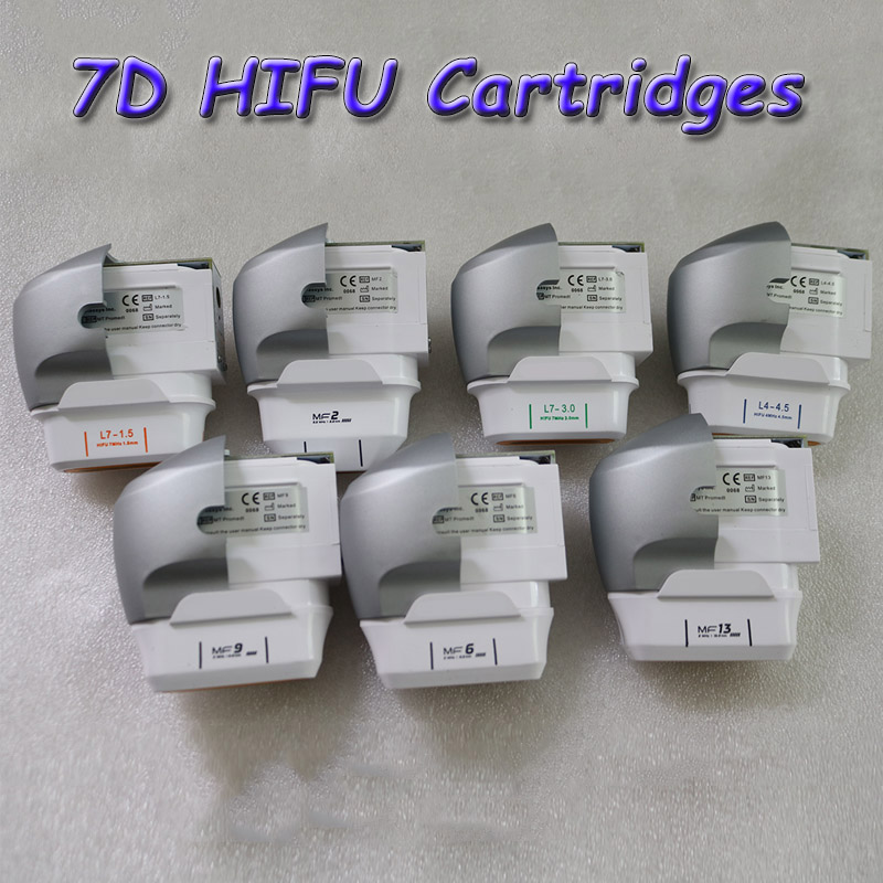 

7D HIFU cartridges 1.5mm 2mm 3mm 4.5mm 6mm 9mm 13mm for 7D HIFU machine