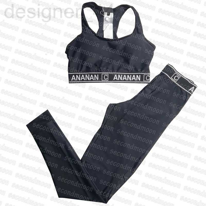 

Women's Tracksuits designer Women Summer Breathable Sport Cropped Letters Printed Yoga Leggings Quick Dry Outfit V71Y, Black