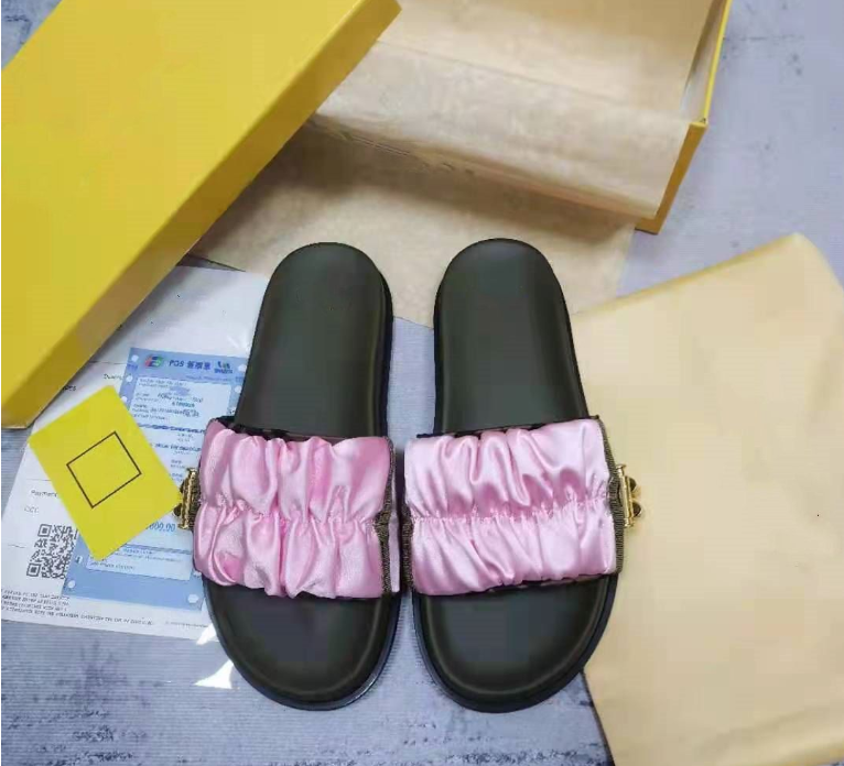 

luxury sandals women slipper men slides leather sandal womens Hook & Loop casual shoes 35-45 with box and dust bag