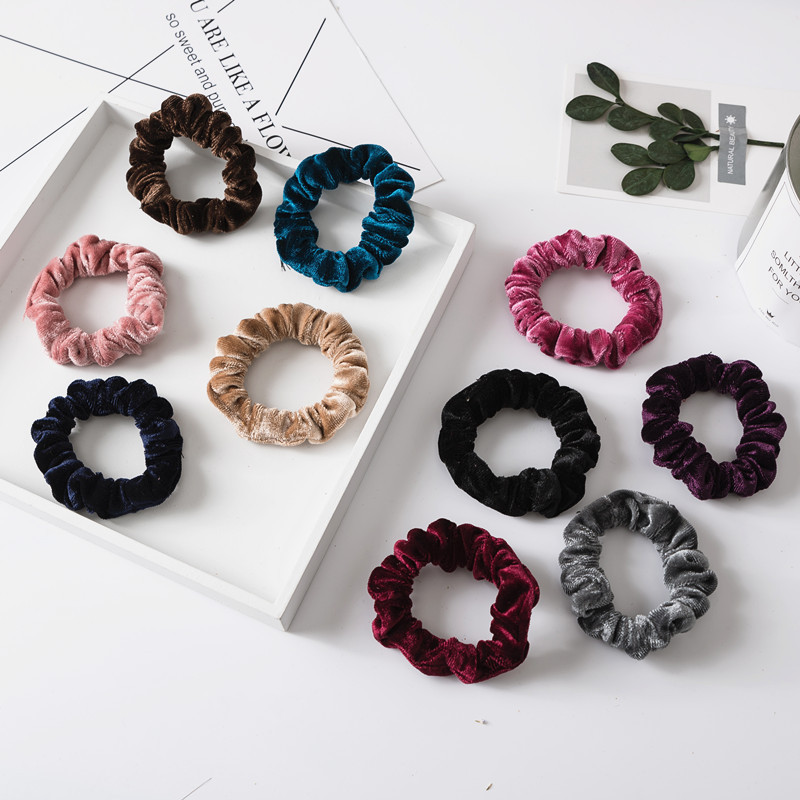 

Fashion blogger designer jewelry Wholesale of New Simple Plush Versatile Hair Loop Elastic Seamless Large Intestine Ring Women's Headwear Accessories FQ8