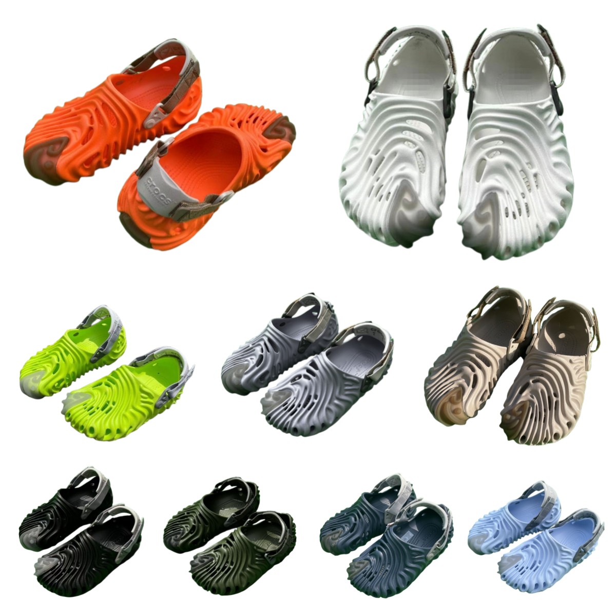 

Sandals EVA Salehe Bembury x-Pollex ClogCroc Crocodile Cucumber Menemsha Urchin Shoes Women Men Summer Slides Designers Sandalias Mujer Slippers CRO1014, Sky blue