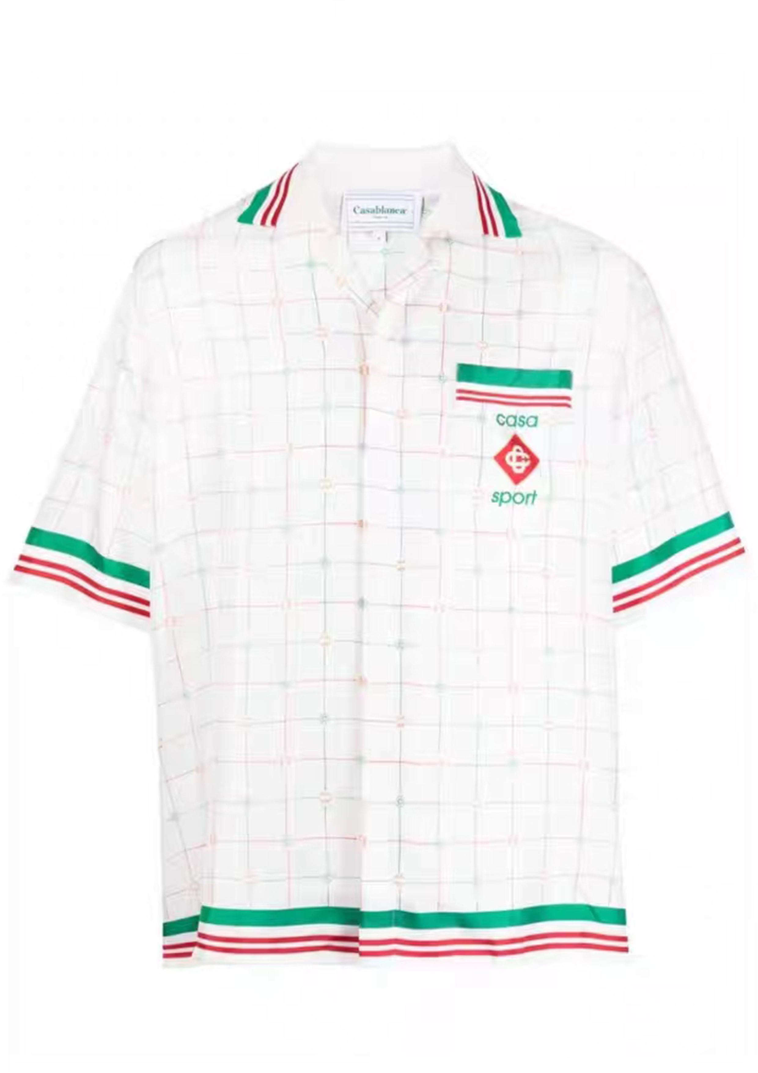 

23ss new Casablanca designer shirts for men and women original Summer Beach Hawaii suits thin shirt lazy American casual style Shirt, White