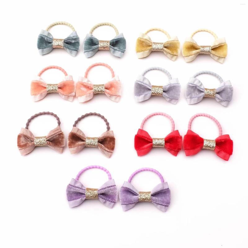 

Hair Accessories 5Pair/Lot Kids Sweet Cute Bow Hairpins BB Clip For Girls Baby Headwear Elastic Bands Rope Little Girl