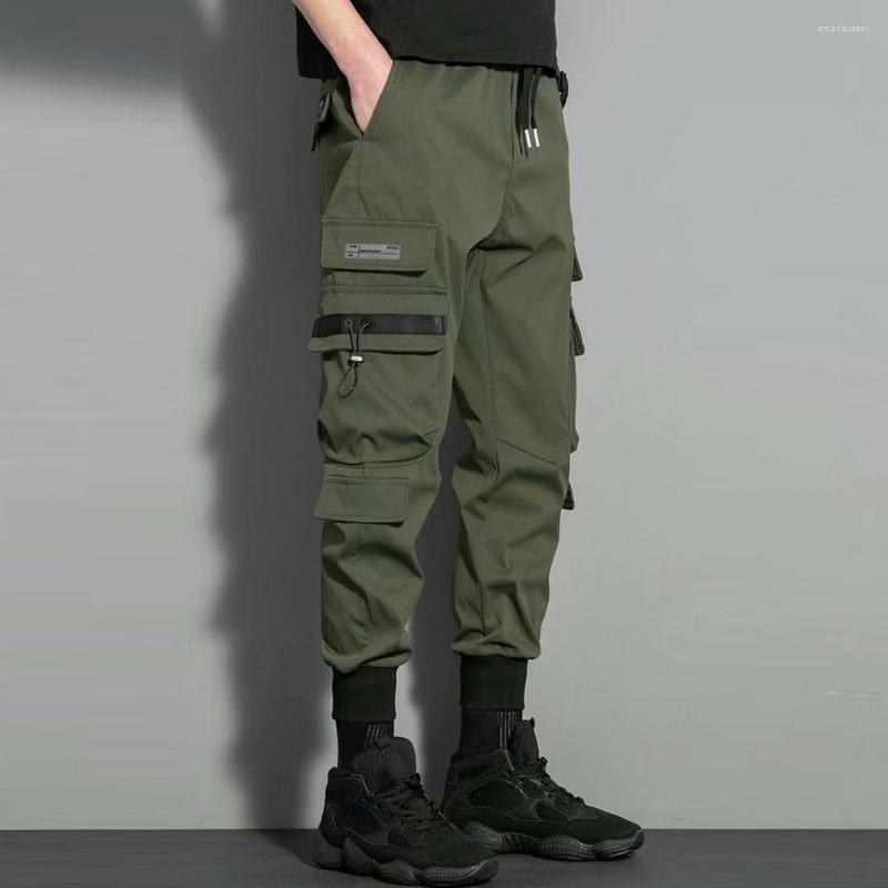 

Men's Pants Men Stylish Thickened Winter Trousers Autumn Drawstring Fleece Lined Jogging For Outdoor, Black