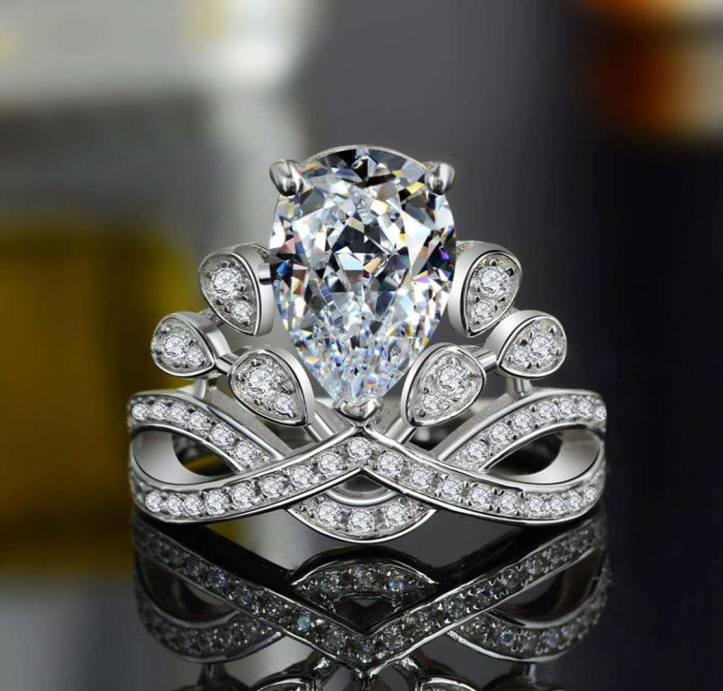 

HBP fashion 2021 new 925 sterling silver crown ring ins luxury jewelry2211201
