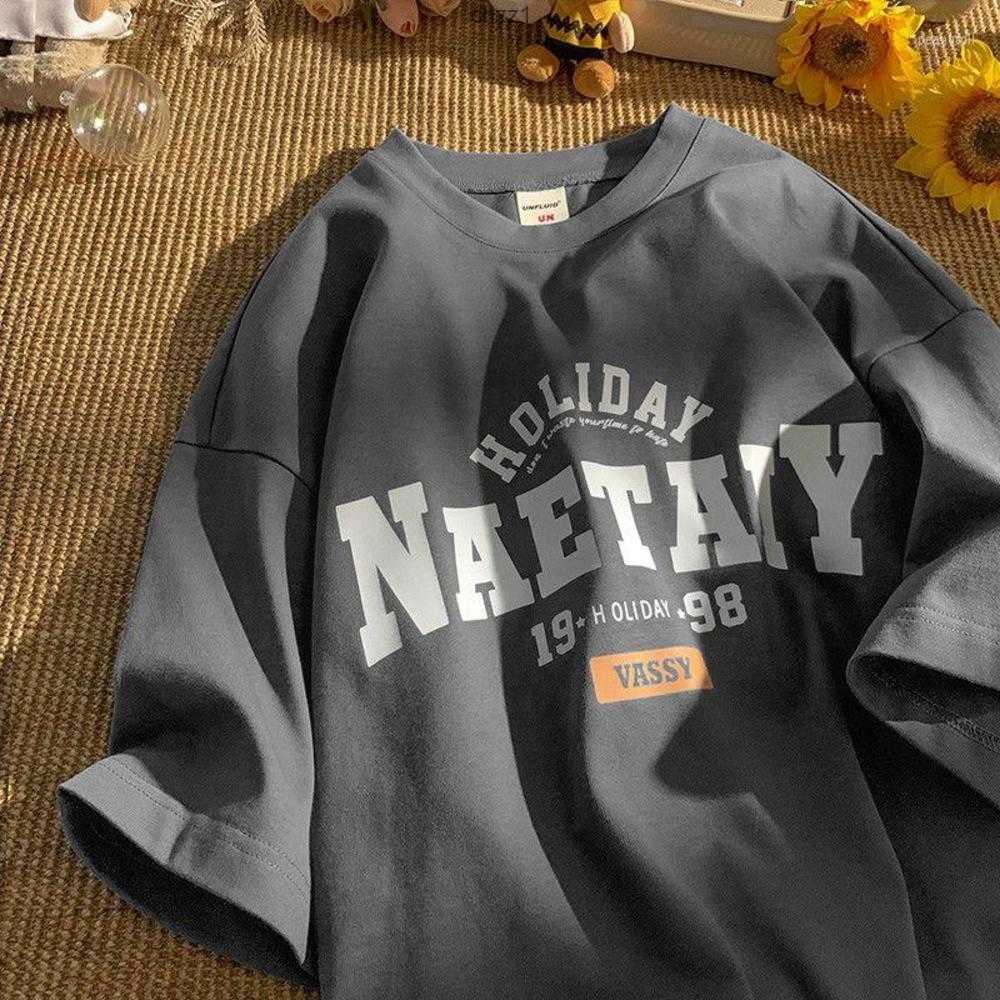 

Men's t Shirts Short Sleeved Men and Women Simple Loose All Match Shirt Oversized Harajuku Clothing Y2k Clothes Graphic T-shirtsts2qts2q, Gary