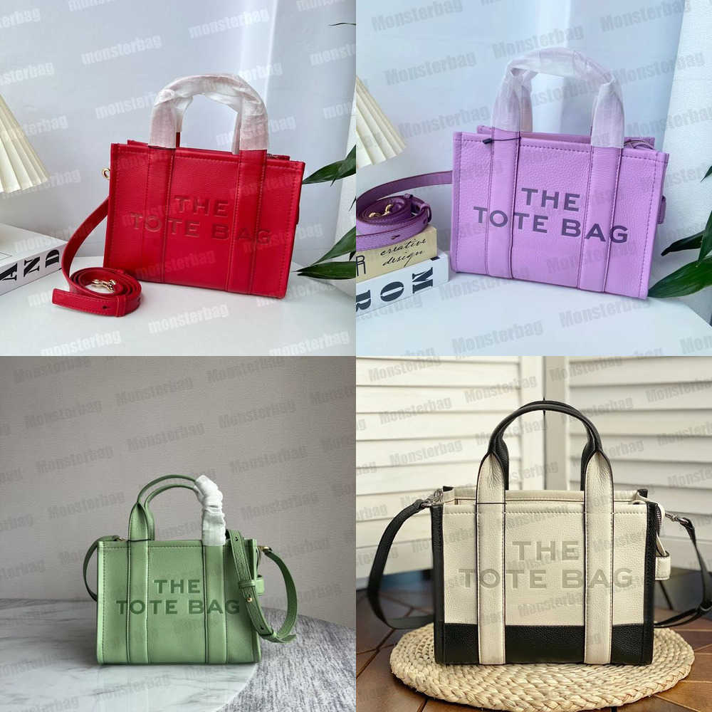 

Totes the Tote Bag Bags Women Designer Marc Lady Candy Pink Top Quality Full Grain Leather Mini Micro Luxury Real Leathers Handbag Beacheoj JacobsFSDN, Color 1